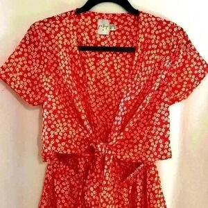 New without tags. Princess Polly Virgo Tie Front Romper. Size 6